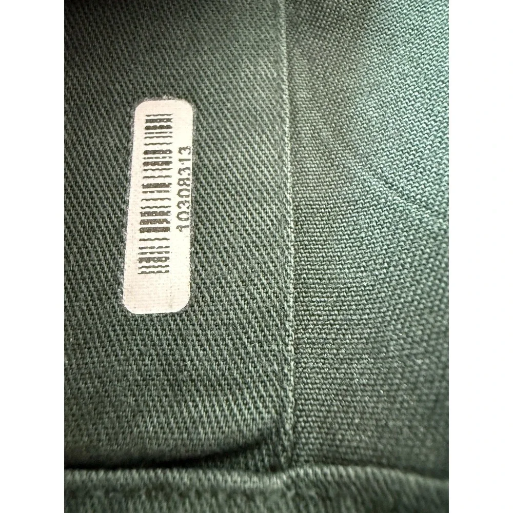 Vintage Polo Ralph Lauren Postboy Band Collar Custom Fit XXL Green Cotton Shirt